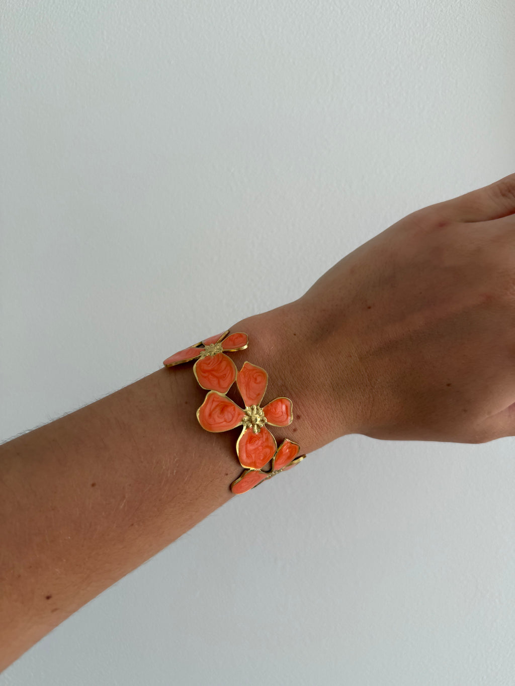 Bracelet Floral Orange